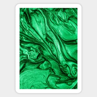 glamour 002 liquid green colors Sticker